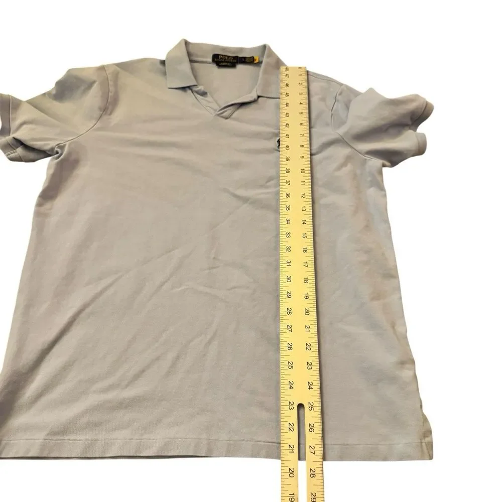 Ralph‎ Lauren Shirt Men's Large Regular Fit Polo Navy Pima Soft Touch
